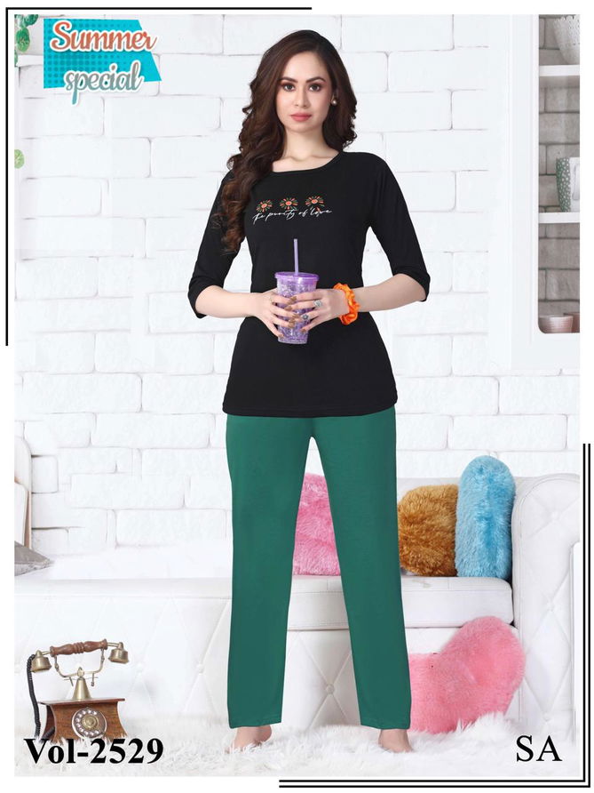 Summer Special New Vol 2529 Night Wear Hosiery Cotton Wholesale Night Suits
